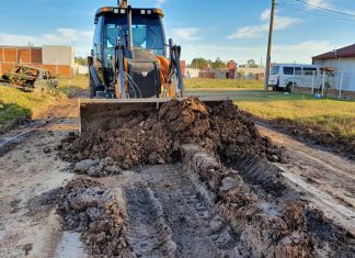 El municipio ejecuta tareas viales en calle Primera Junta