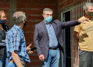 Larrarte visitó las instalaciones de la Agrupación Atlética «La Pantera»