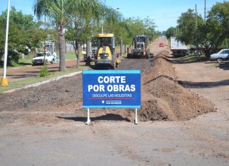 Ya cuenta con un 70% de avance el enripiado de Avenida Entre Ríos
