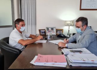 Se concretó el convenio entre Provincia y Municipalidad para la pavimentación de Avenida Sarmiento