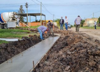 Cordon cuneta: a buen ritmo se ejecuta la obra en Barrio Itatí