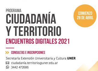 Continúa abiernta la inscripción para los módulos de Ciudadanía y Territorio de la UNER
