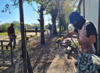 Iniciaron los trabajos en el acceso del Cementerio Municipal