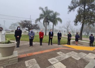 Se desarrolló el acto por el día de la Bandera