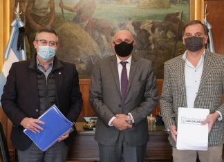 Larrarte y Berthet se reunieron con el Ministro de Transporte de la Nación