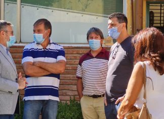 Iniciaron los trabajos para mejorar el exterior del Hospital San Miguel