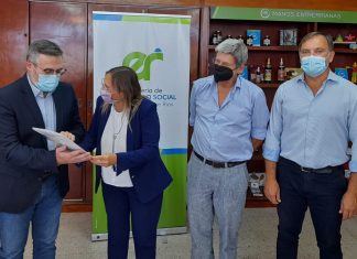 Desarrollo Social: Larrarte recibió un aporte para San Salvador