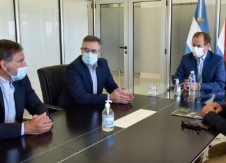 El Gobernador recibió a Larrarte y Berthet en Paraná