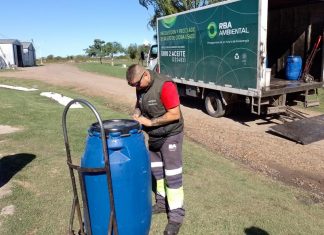 Se procedió al retiro de Aceites de la Planta de RSU