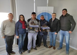 Se procedió a la entrega de indumentaria a personal de la Planta de RSU