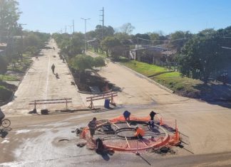 Se ultiman detalles de la Pavimentación de Avenida Sarmiento