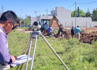 Comenzó la extensión de redes de agua y cloacas en el Barrio Residencial