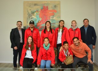 El Presidente Municipal recibió a la delegación que participo en los Juegos Evita