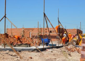 Avanzan las obras de 48 viviendas en la ciudad